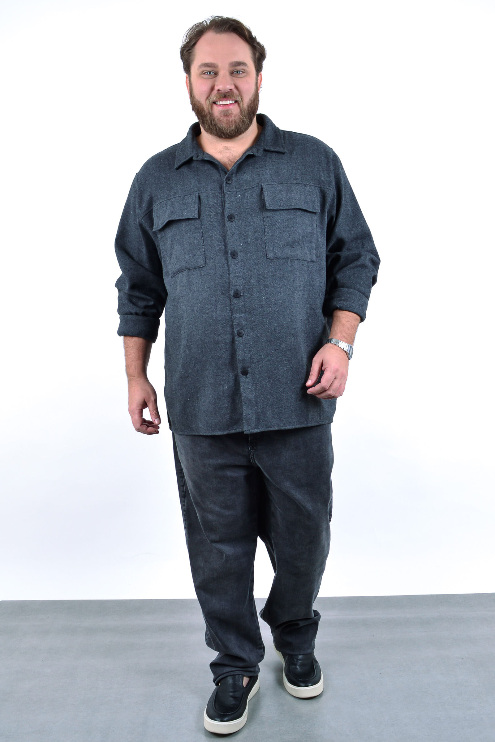 Calca reta black jeans estonada masculina_0103_2